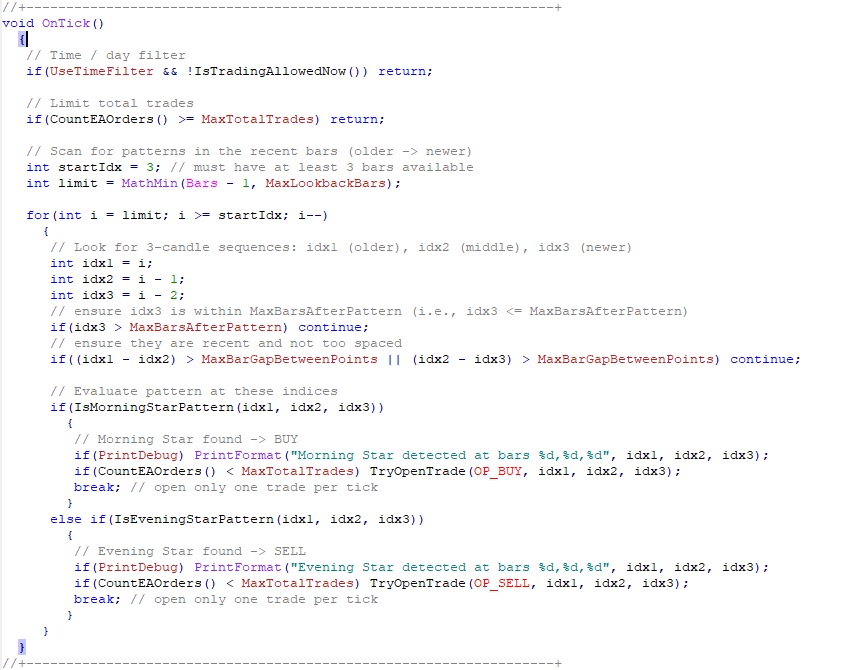 Morning and Evening Stars Strategy - MetaBacktest